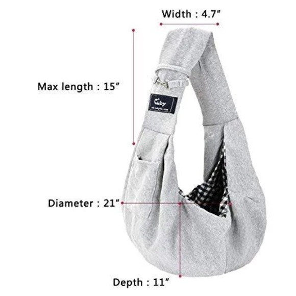 CUBY Dog and Cat Sling Carrier - Picture 1 of 7